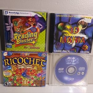 PC CD ROM disc, games, lot of four, rated everyone